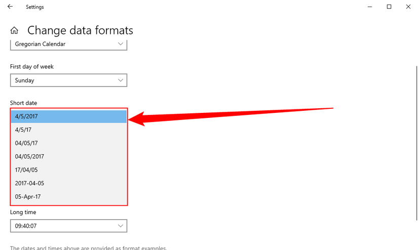 How to Change the Format of Dates and Times in Windows 10