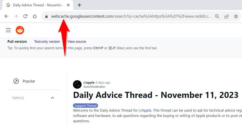 Reddit Cache How to View Deleted Reddit Posts