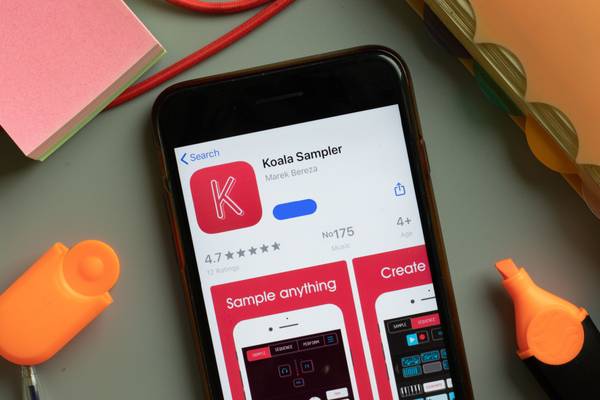 Koala Sampler on the App Store on a smartphone.