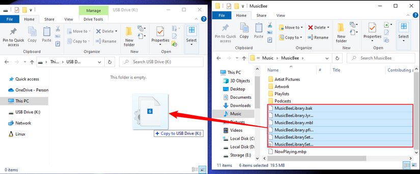 How to Copy Files to a USB Flash Drive on Windows 10