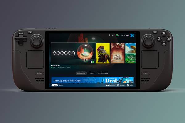 Valve's Steam Deck handheld console.