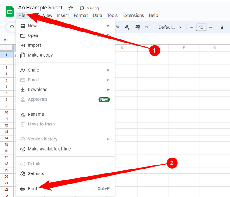 How to Add Headers or Footers in Google Sheets