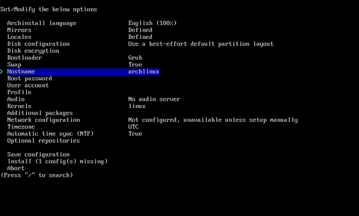 установка Arch Linux — иллюстрация 4 к материалу установка Arch Linux — иллюстрация 4 к материалу