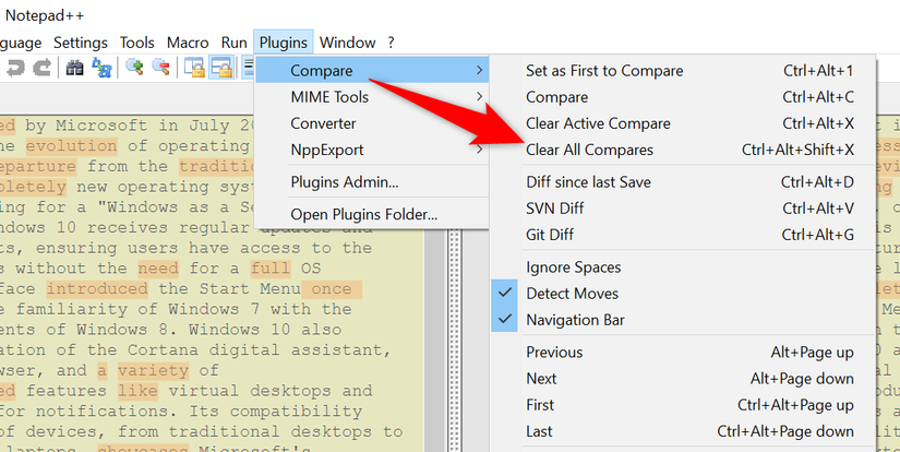 How to Compare Two Files in Notepad++