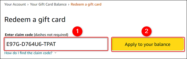How to Redeem an Amazon Gift Card