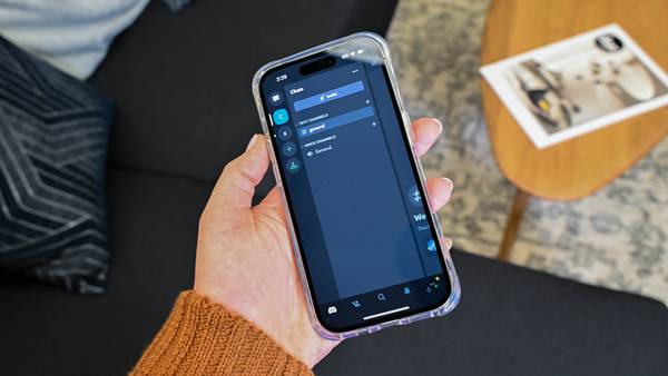 Discord on an iPhone. 