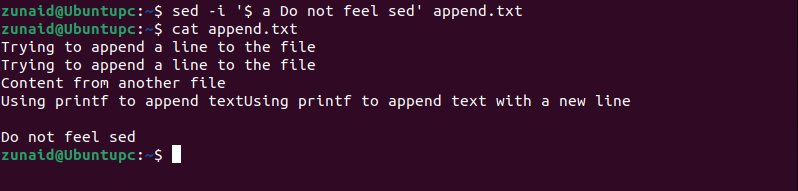 Sed Attach 7 Ways to Append Text to a File on Linux