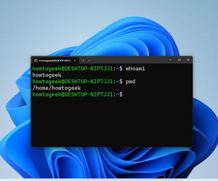Открытый Windows Terminal с Ubuntu через WSL