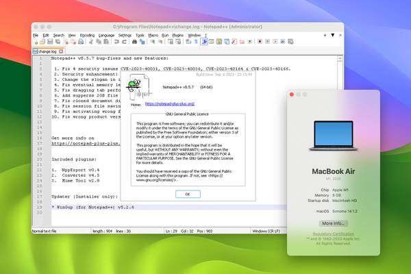 Notepad++ on Mac