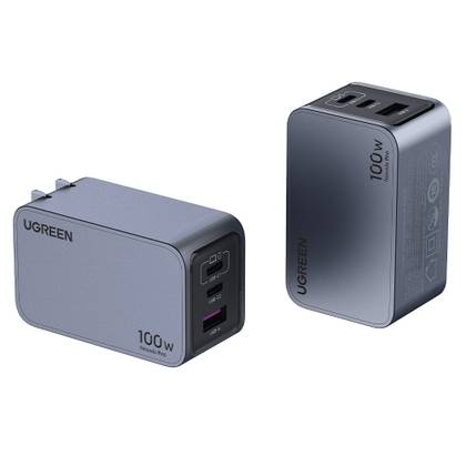 UGREEN Nexode 100W USB C Charger Meerdere USB C Oplader 4-poorts GaN lader PPS 45W Compatibel met MacBook Pro/Air, Surface Pro, iPhone 16 Pro Max/15, Galaxy S24 Ultra, S23, Switch etc