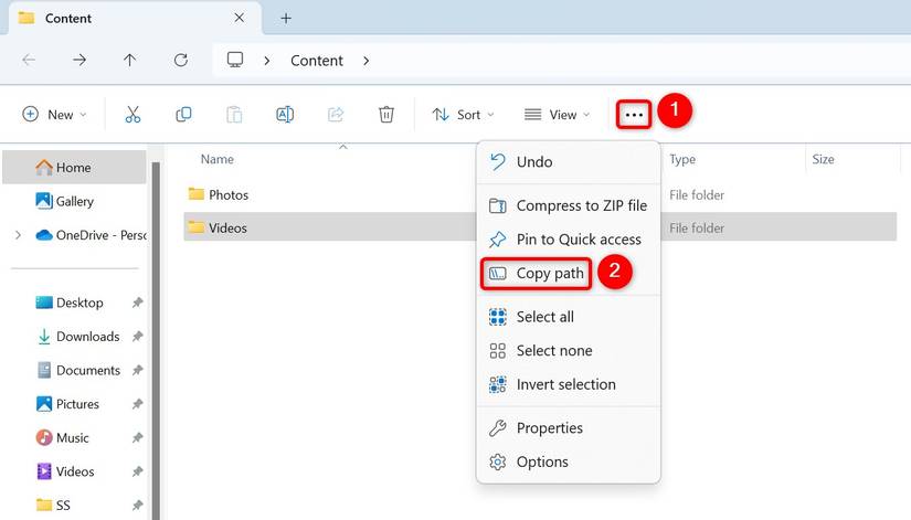 How to Copy File and Folder Paths on Windows 11
