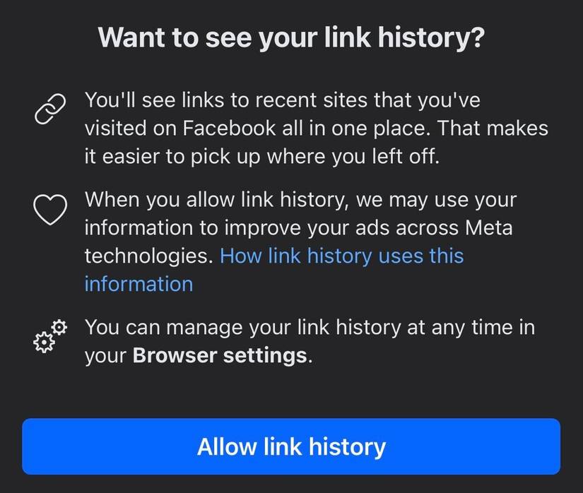 How to See a History of Links You’ve Visited on Facebook