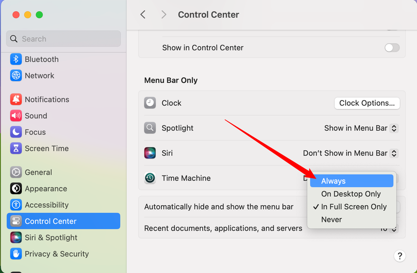 How to Automatically Hide or Show the Menu Bar on a Mac