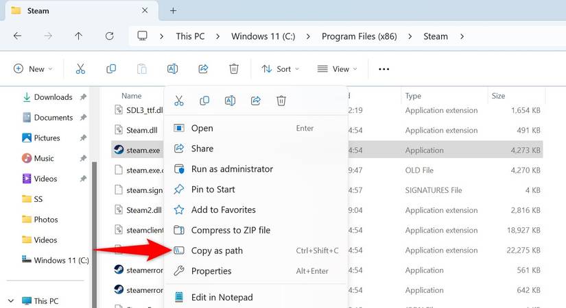 How to Copy File and Folder Paths on Windows 11