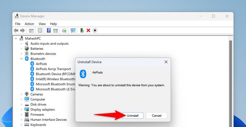 How to Remove Bluetooth Devices on Windows 11 and 10