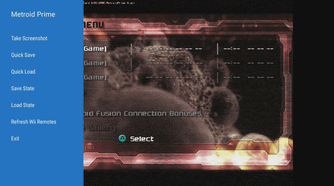 A screenshot of Dolphin emulator app in action.