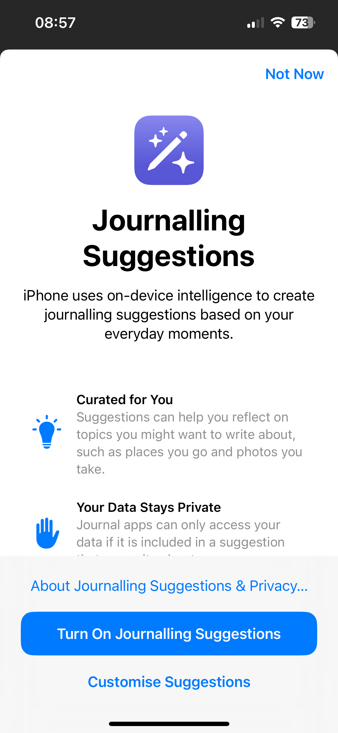 Why You Should Use Your iPhone’s Built-in Journal App
