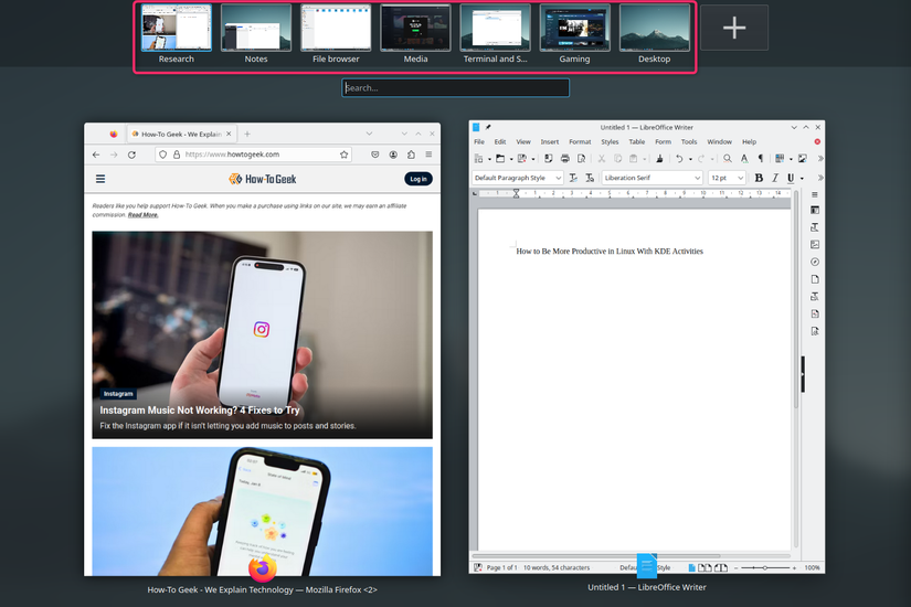 How to Be More Productive in Linux With KDE Activities