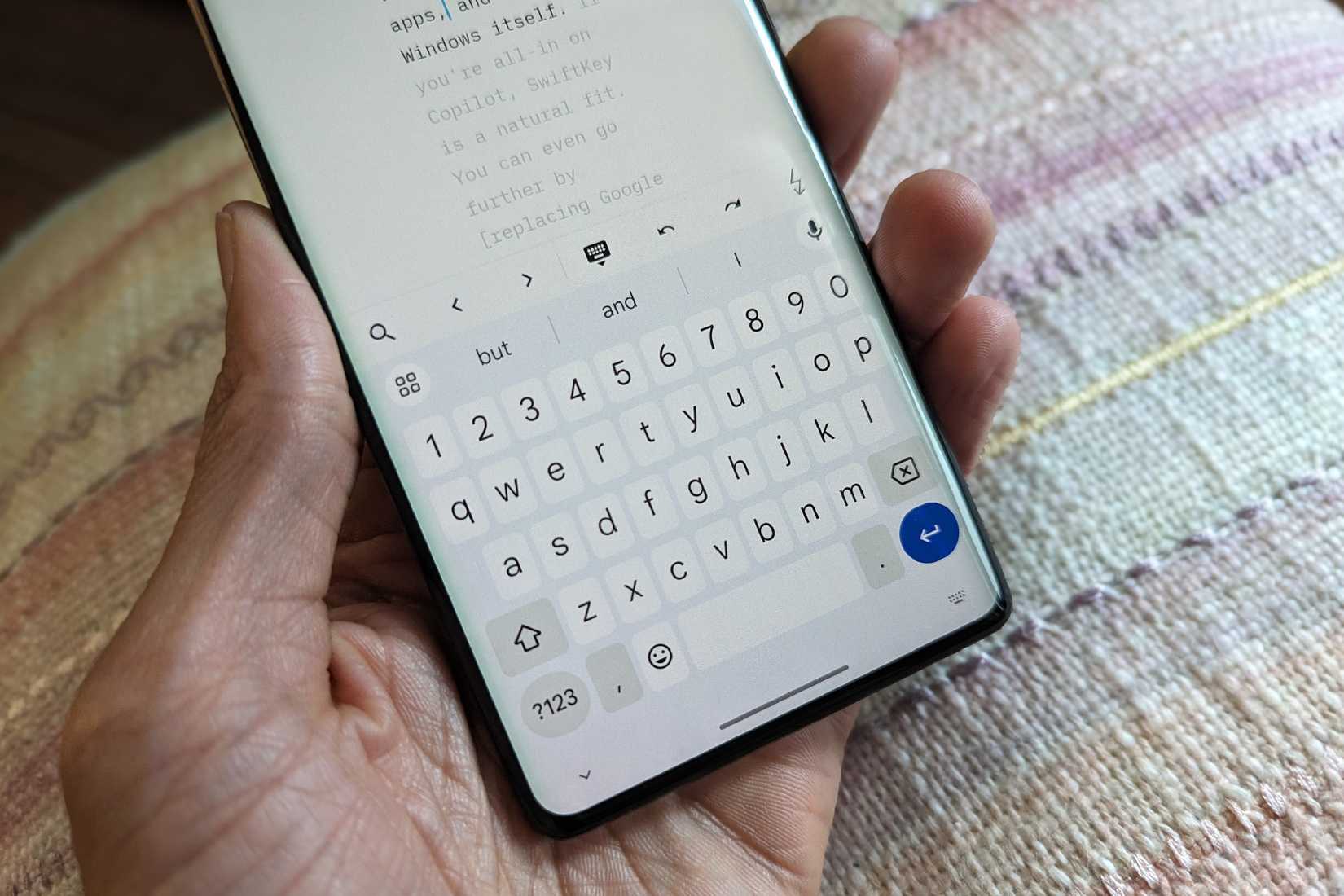 GBoard on a Motorola Edge+ 2023