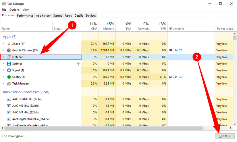 How to Force Quit an App on Windows 10