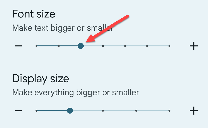 How to Change the Size of Text, Icons, and More in Android