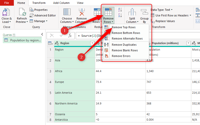 Excel Power Query Remove Bottom Rows How to Import Tables From the Web to Excel 365
