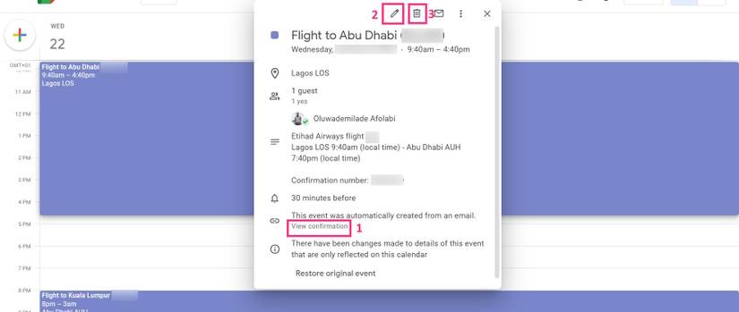 How to Add Your Flight and Hotel Reservation Details to Google Calendar