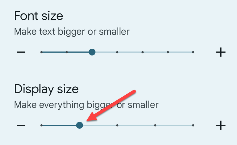 How to Change the Size of Text, Icons, and More in Android