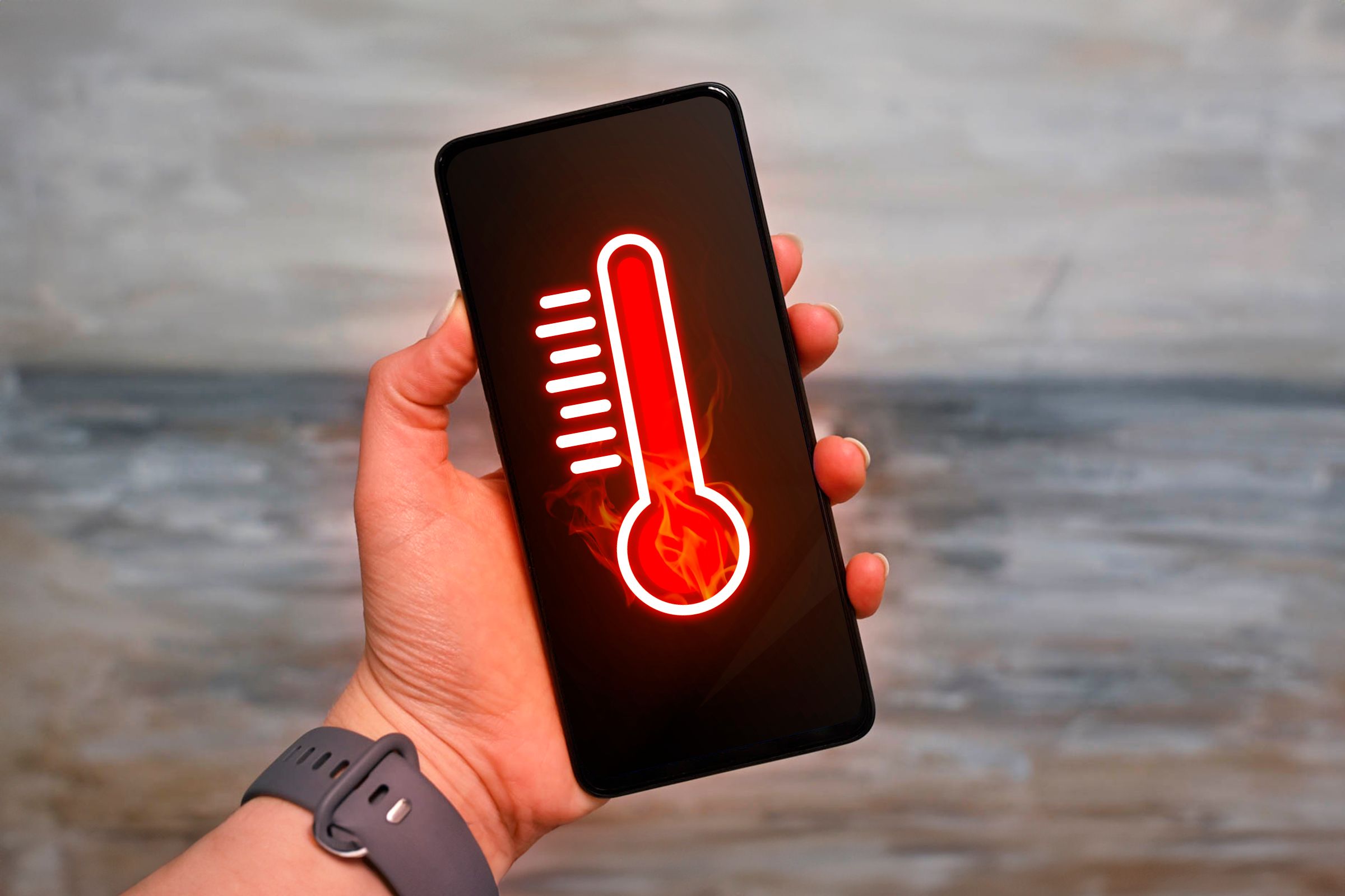 phone overheating thermometer