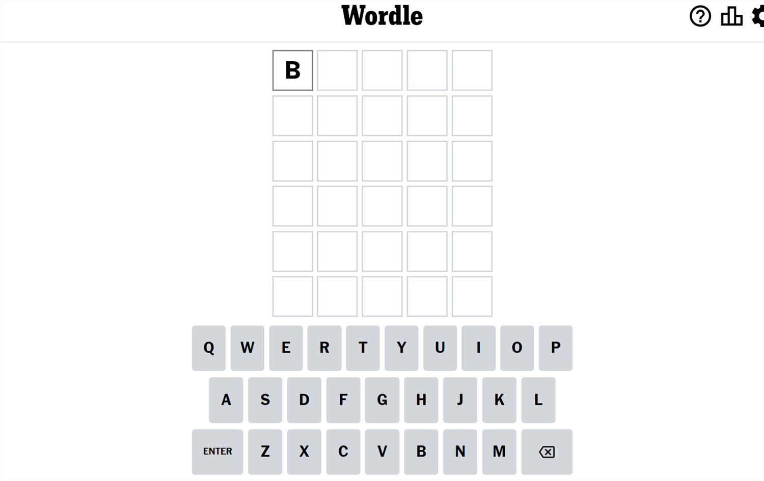 The first letter of April 8th&rsquo;s Wordle word.