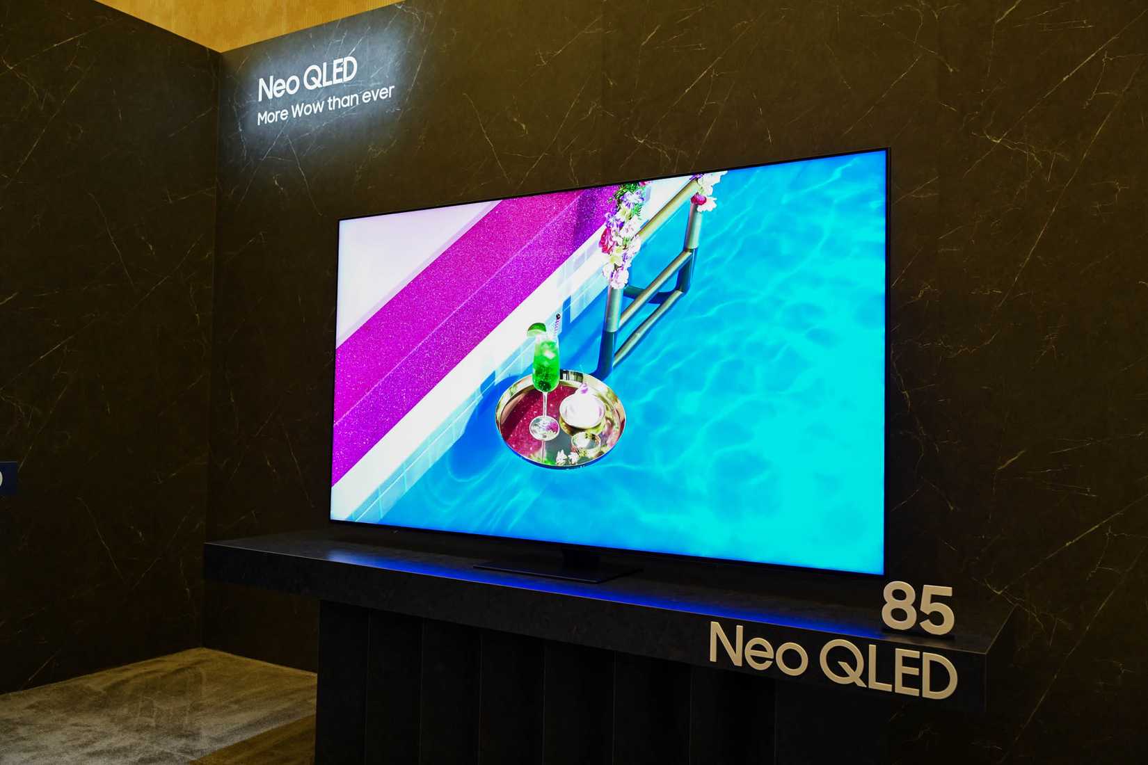 Samsung Neo QLED TV at CES 2024.
