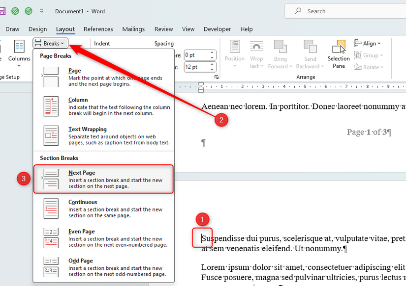 How to Make Only One Page Landscape in a Word Document