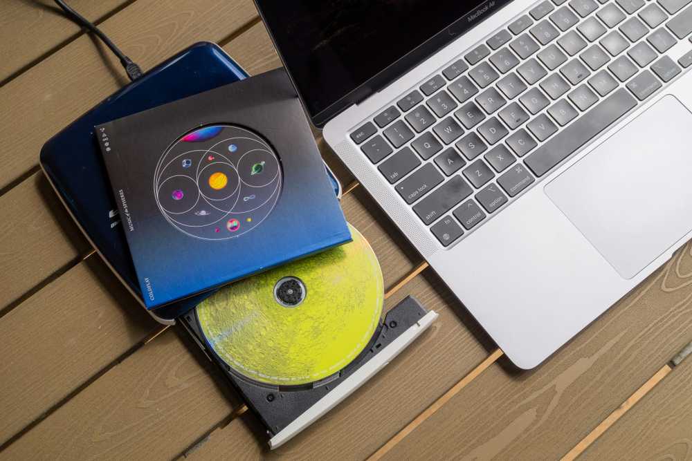 Внешний USB-дисковод для компьютера Компактный внешний оптический привод USB для чтения дисков CD и DVD