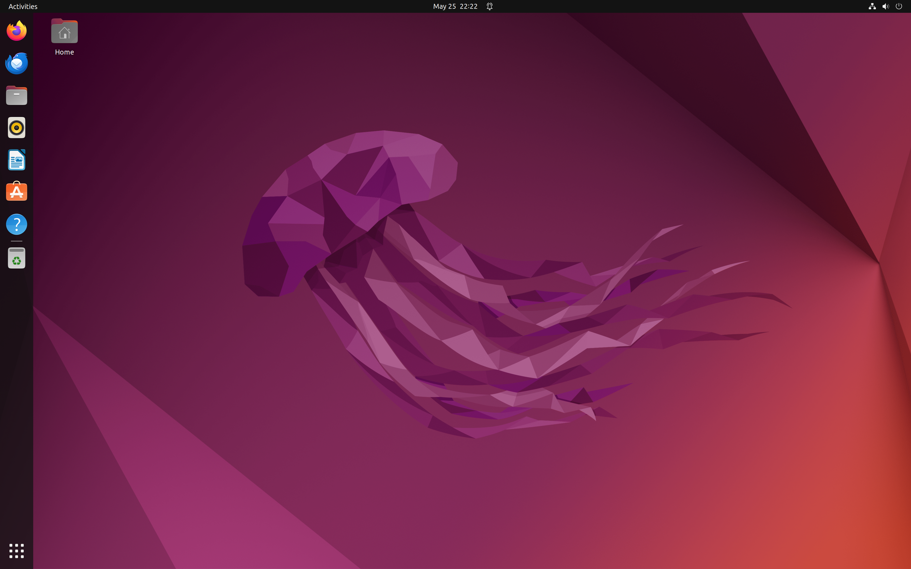 The Ubuntu 24.04 desktop environment