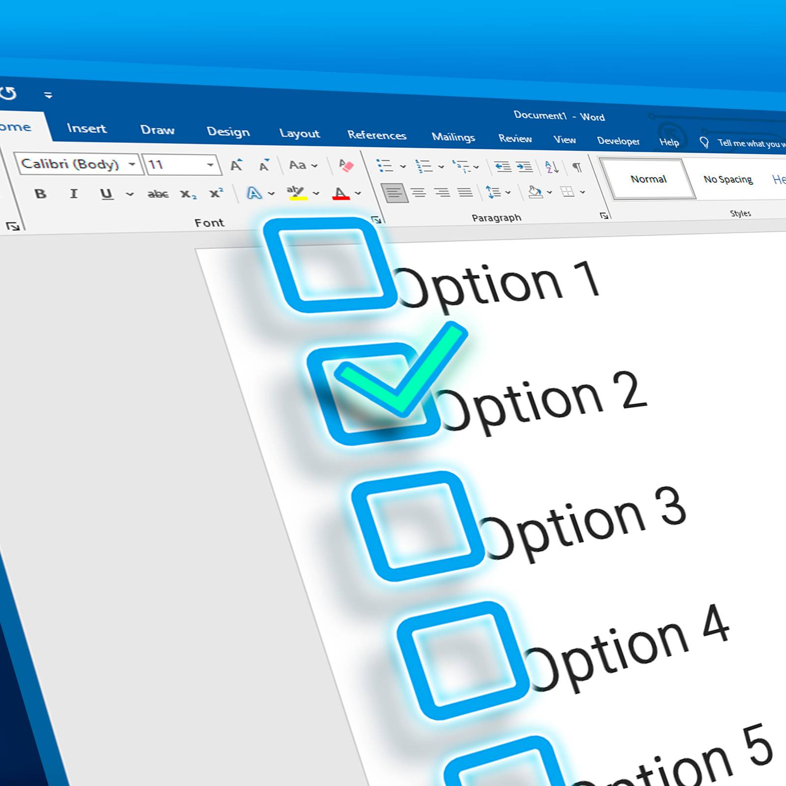 How To Insert A Checkbox In Word 1280x800