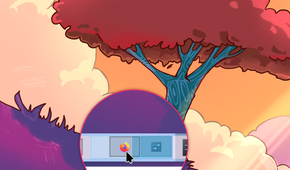 Dragging apps between virtual desktops using Pager Widget in KDE Plasma.