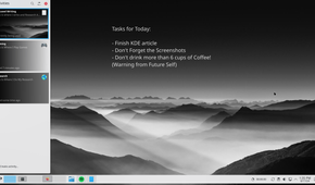 KDE Activity for Focused Writing.