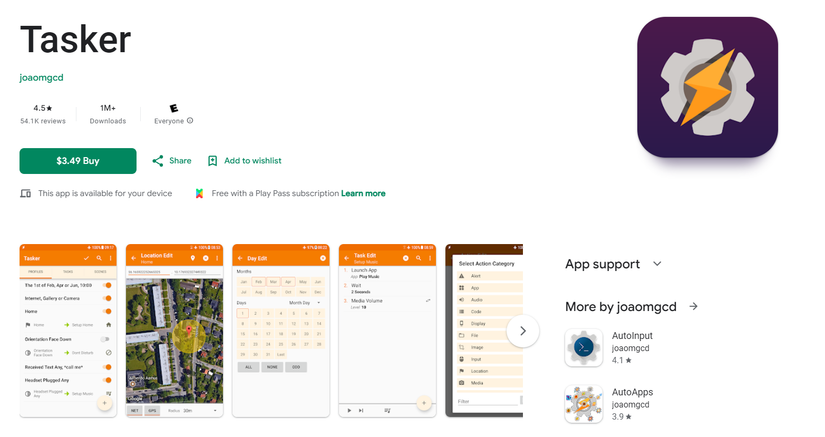 Tasker: золотой стандарт автоматизации Android Установка Tasker из Google Play Store