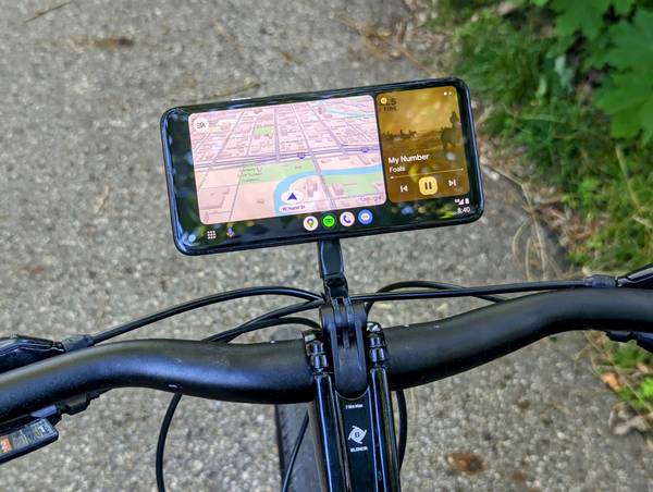 Android Auto on a bike.