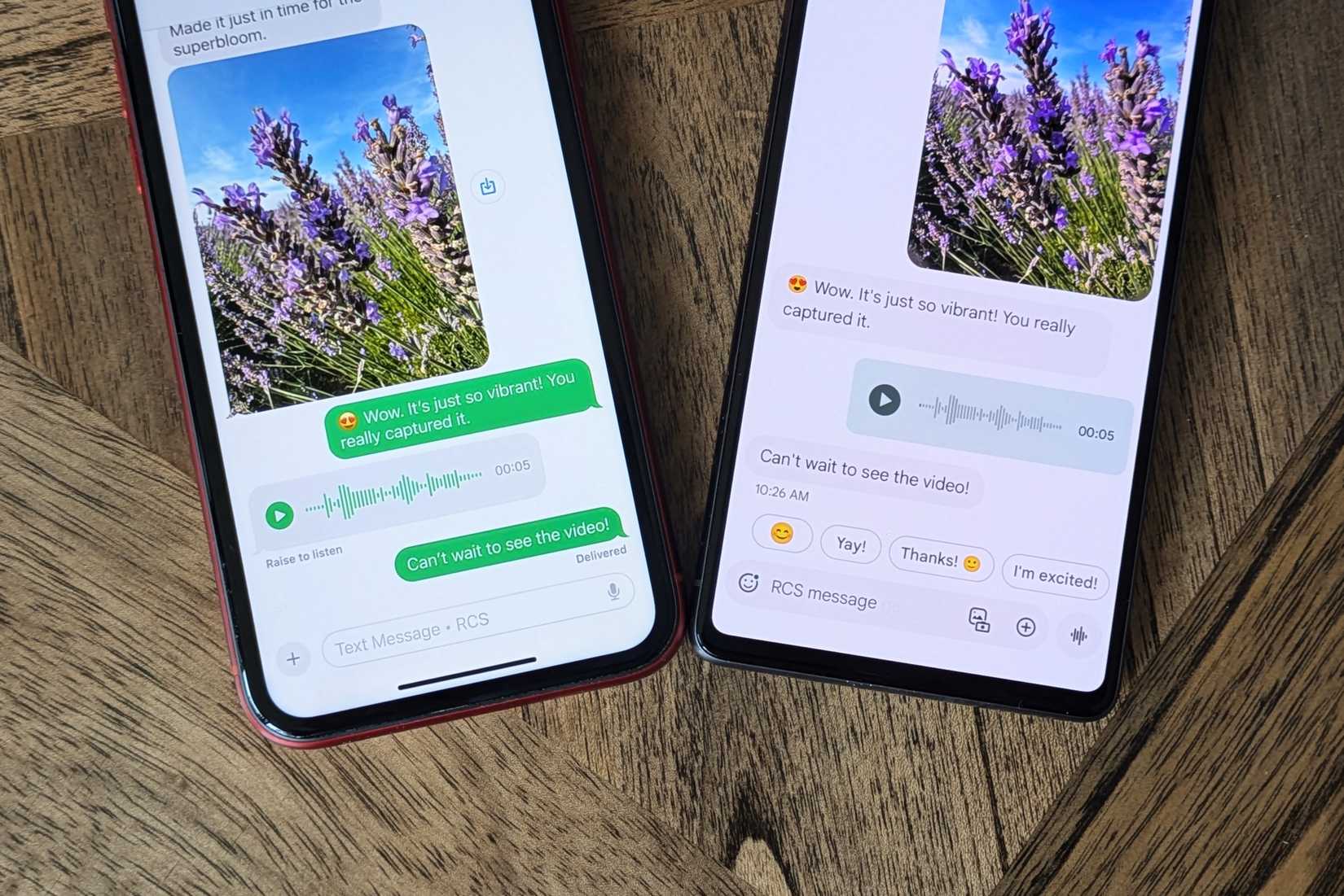 Send SMS on iPhone and Android with RCS