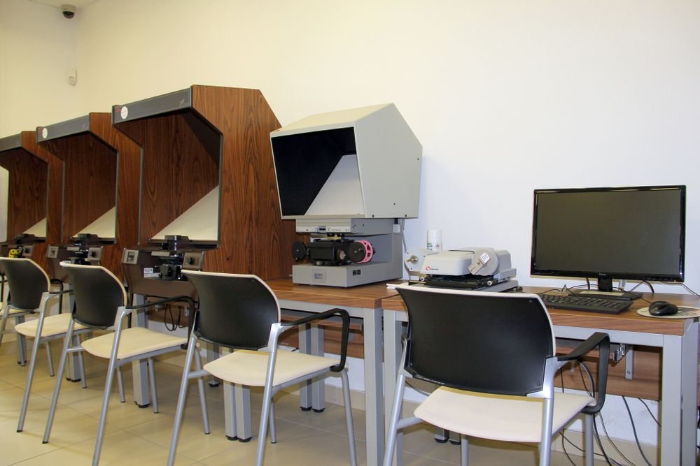 Microfiche readers and scanner.