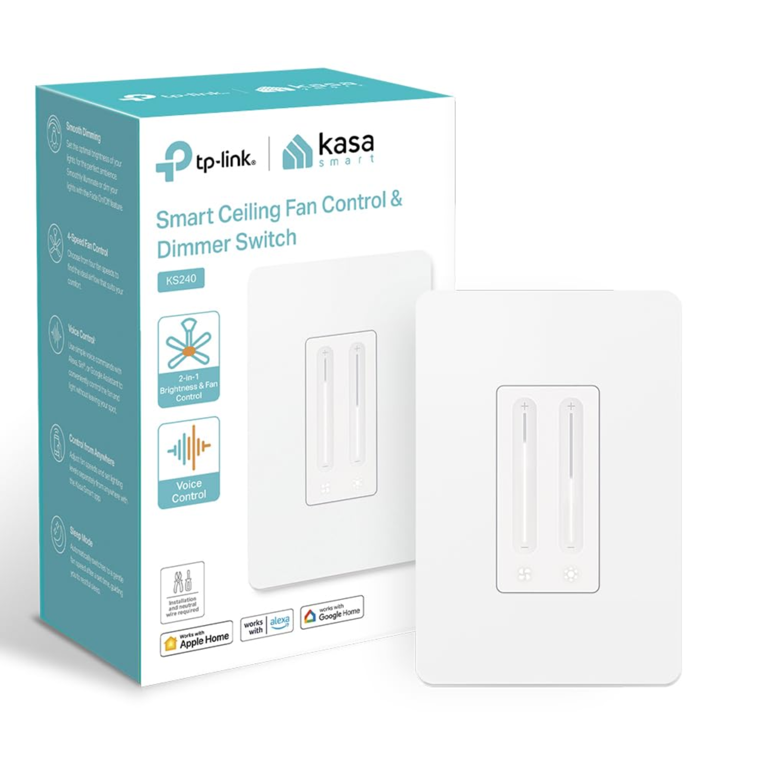 Kasa KS240 Smart Fan Controller Review: Simplifying Your HomeKit Setup