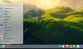 Deepin Linux UI - Start Menu