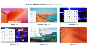 Zorin OS Pro Layouts
