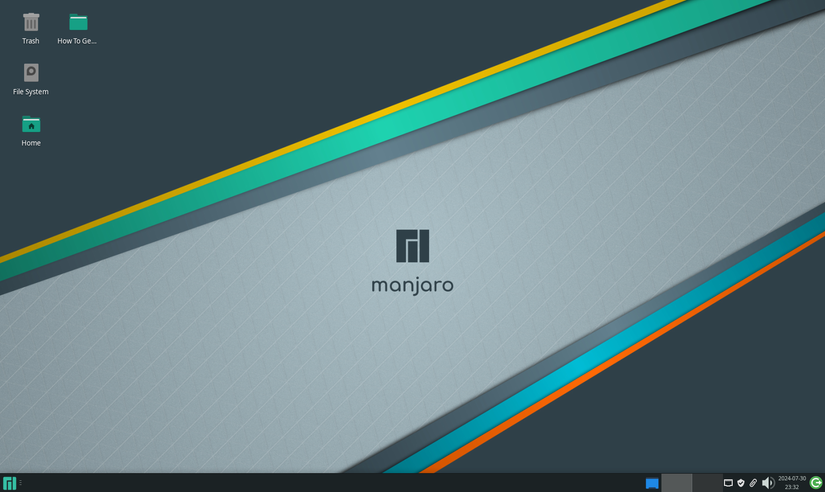 Visão geral do Manjaro XFCE
