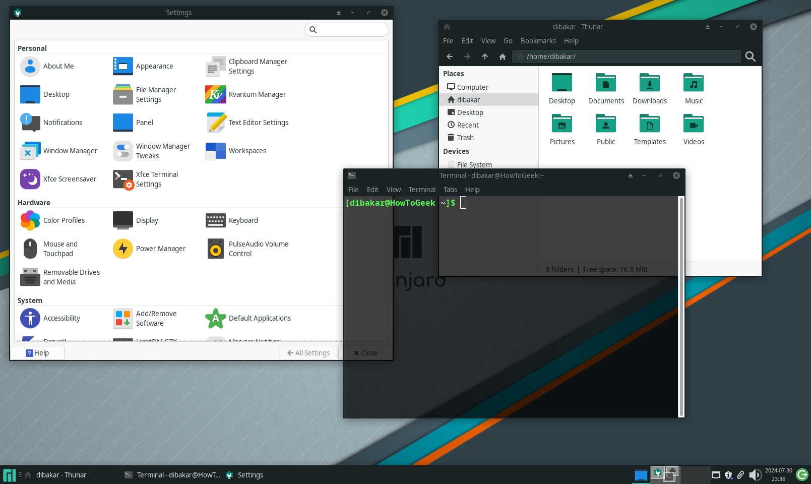 Manjaro XFCE Apps