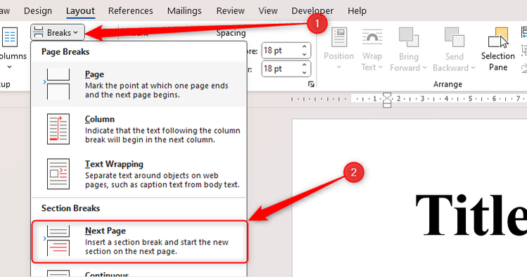 Nextpage Example Word How You Can Create a Great Title Page in Microsoft Word