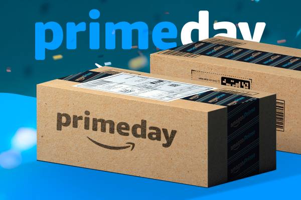 An Amazon Prime Day box.