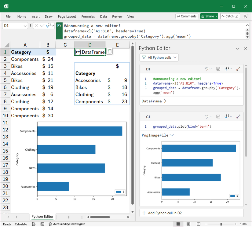 Microsoft Excel’s Python Editor Just Got an Update