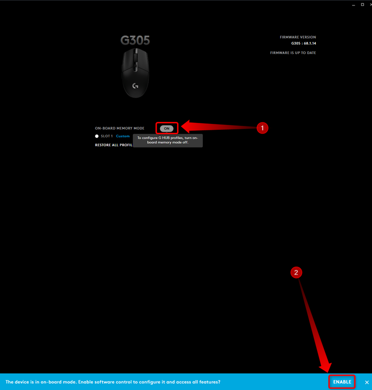Logitech G HUB macOS screenshot button mapping